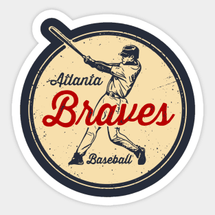 Vintage Braves Sticker